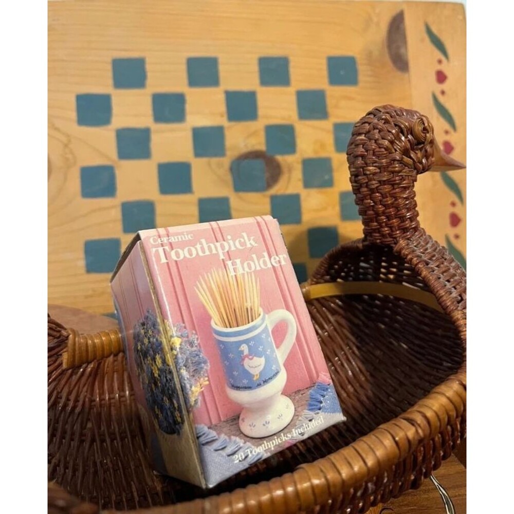 Vintage Goose Toothpick Holder